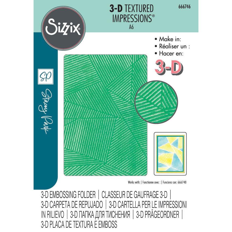 Sizzix 3-D Textured Impressions Embossing Folder - Cosmopolitan, Down the Line