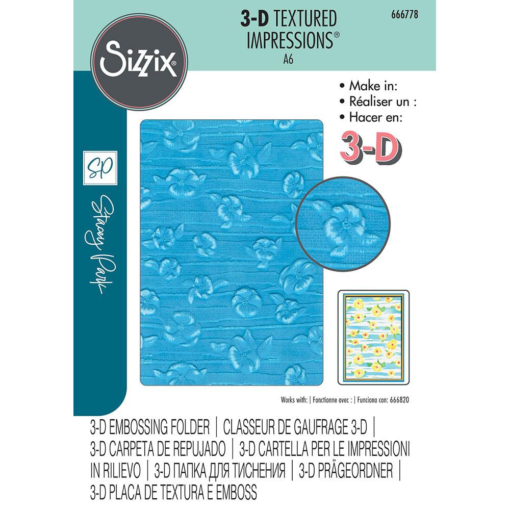 Sizzix 3-D Textured Impressions Embossing Folder - Serene Sophisticate