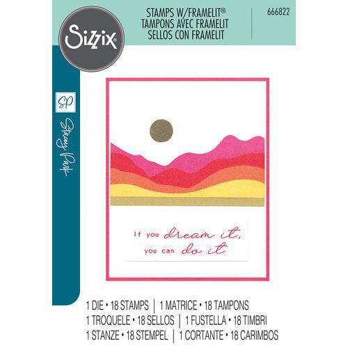 Sizzix Clear Stamps & Framelits Dies - Creative Coordinations, Mountain High