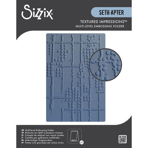 Sizzix Multi-Level Embossing Folder - Dot Matrix