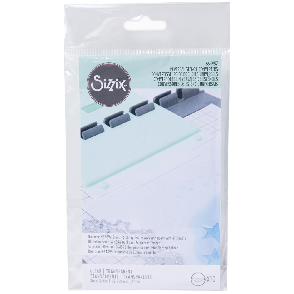 Sizzix Stencil & Stamp Tool Accessory - Universal Stencil Converters, 10 pack