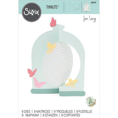 Sizzix Thinlits Dies - Card, Bell Jar