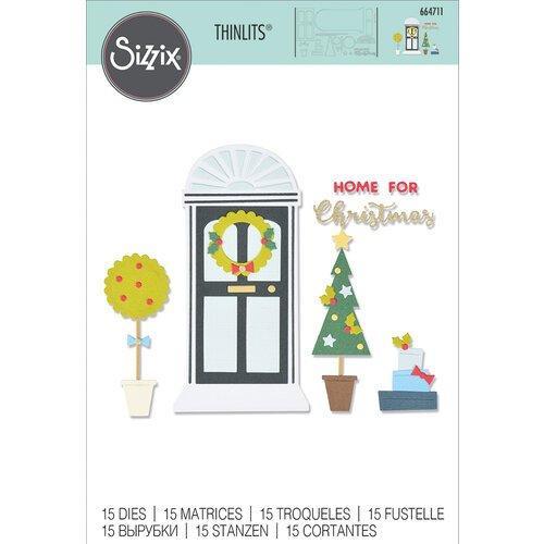 Sizzix Thinlits Dies - Home for Christmas
