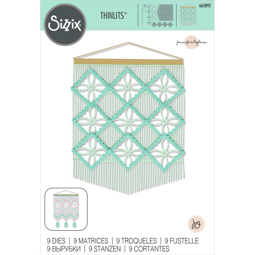 Sizzix Thinlits Dies - Macramé Card Front