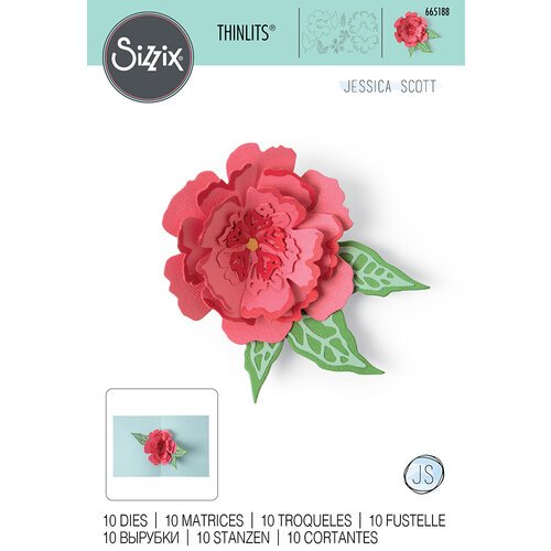 Sizzix Thinlits Dies - Pop-Up Flower by Jessica Scott