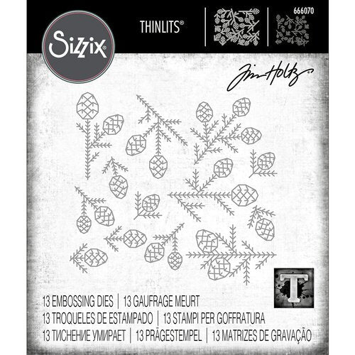 Sizzix Tim Holtz - Thinlits Dies - Pine Patterns