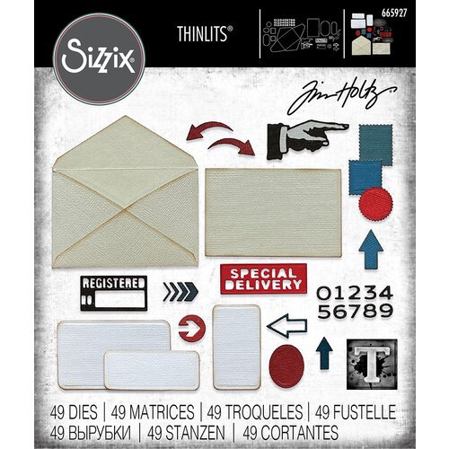 Sizzix Thinlits Dies - Postale by Tim Holtz