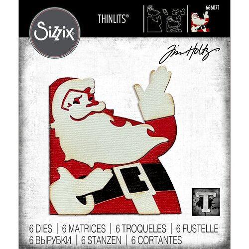 Sizzix Tim Holtz - Thinlits Dies - Retro Santa
