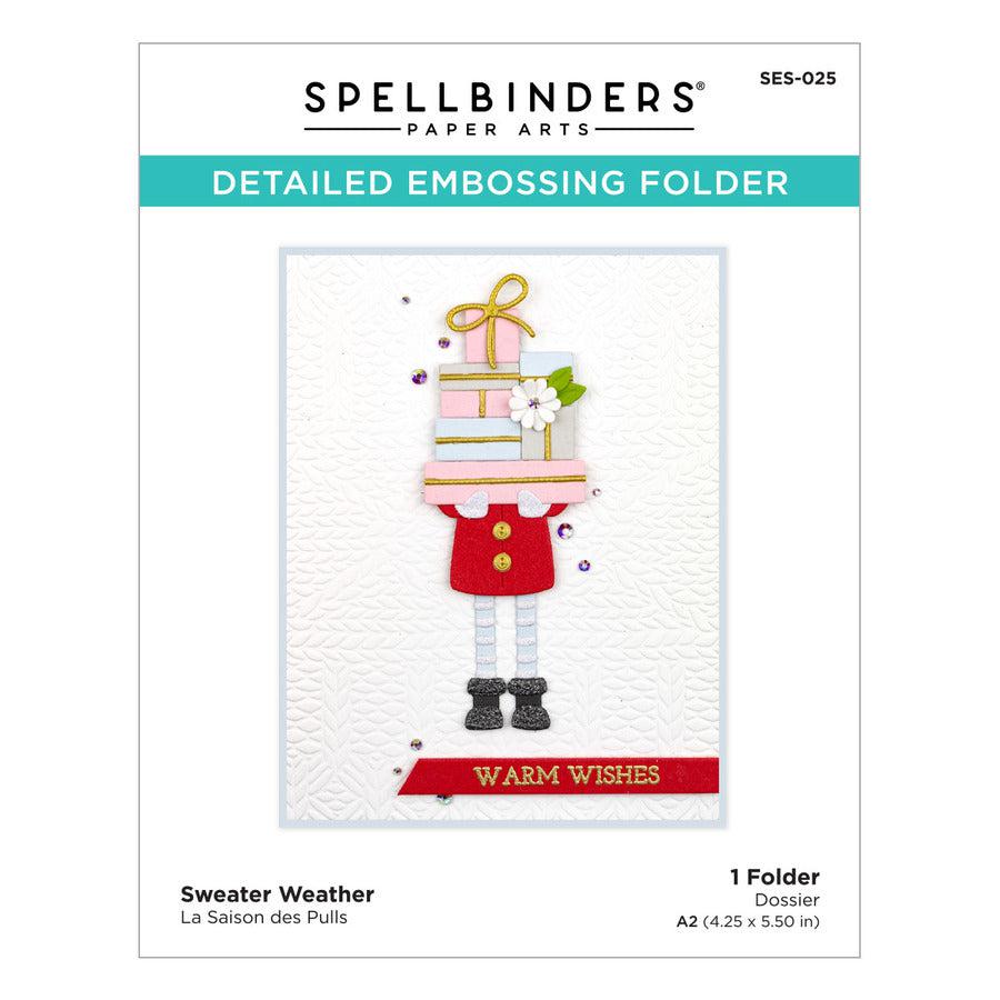 Spellbinders Embossing Folder - Sweater Weather