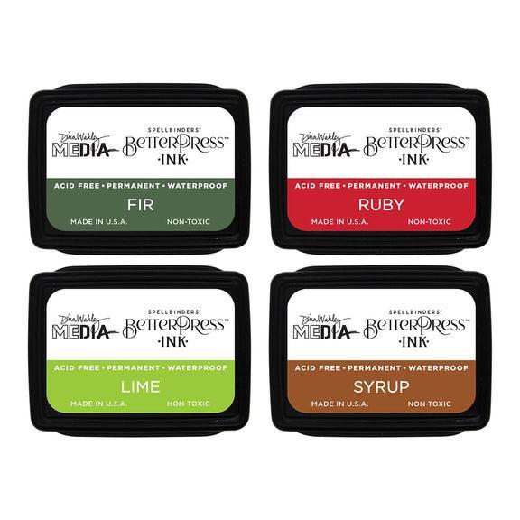Spellbinders BetterPress - Mini Ink Set - Festive