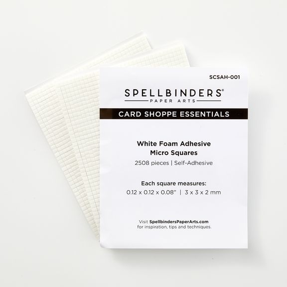 Spellbinders White Foam Adhesive Squares - Micro