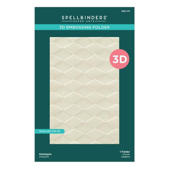 Spellbinders 3D Embossing Folder - Harlequin