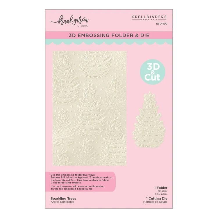 Spellbinders 3D Embossing Folder - Sparkling Trees
