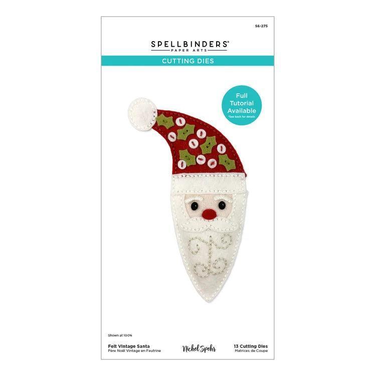 Spellbinders Dies - Felt Vintage Santa
