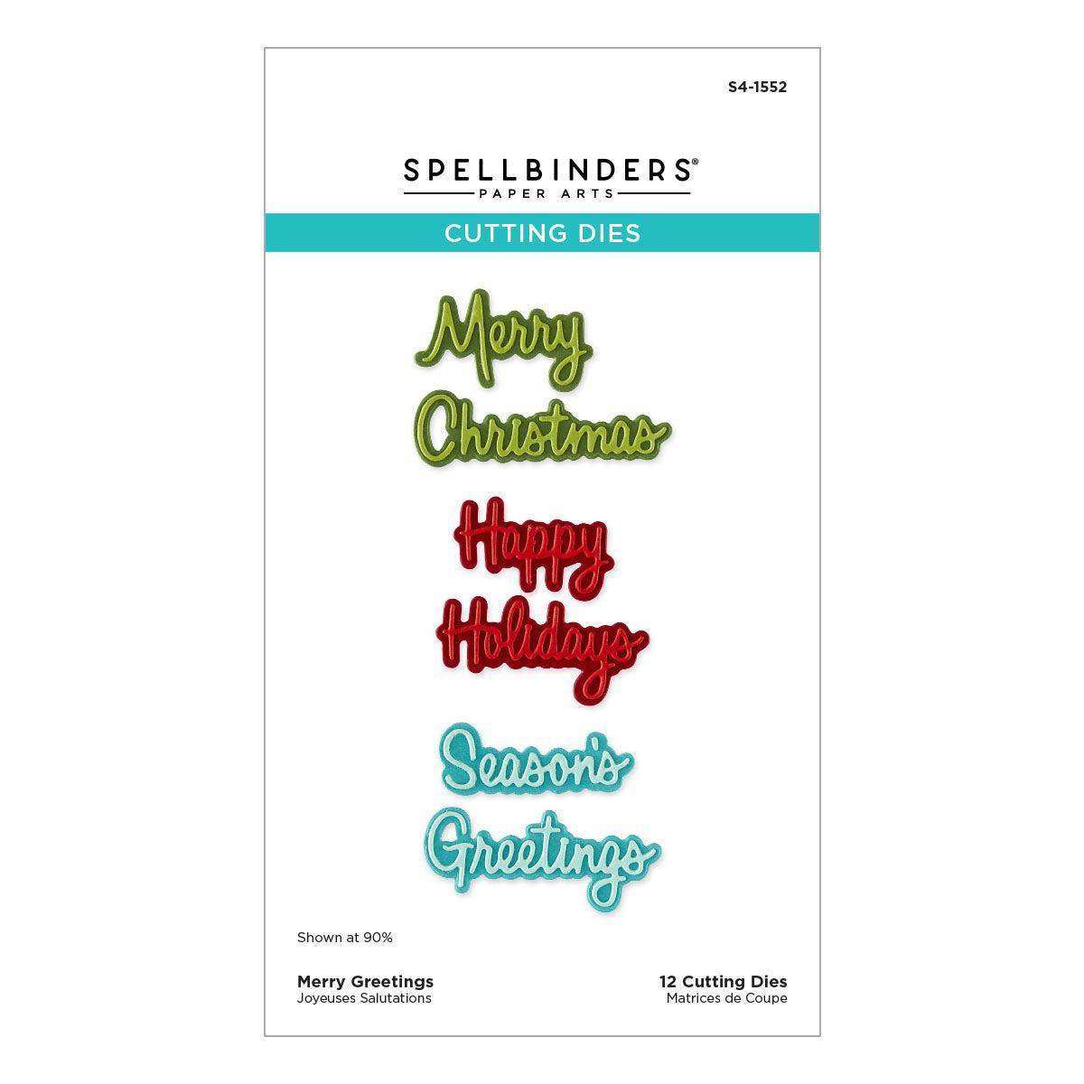 Spellbinders Dies - Merry Greetings