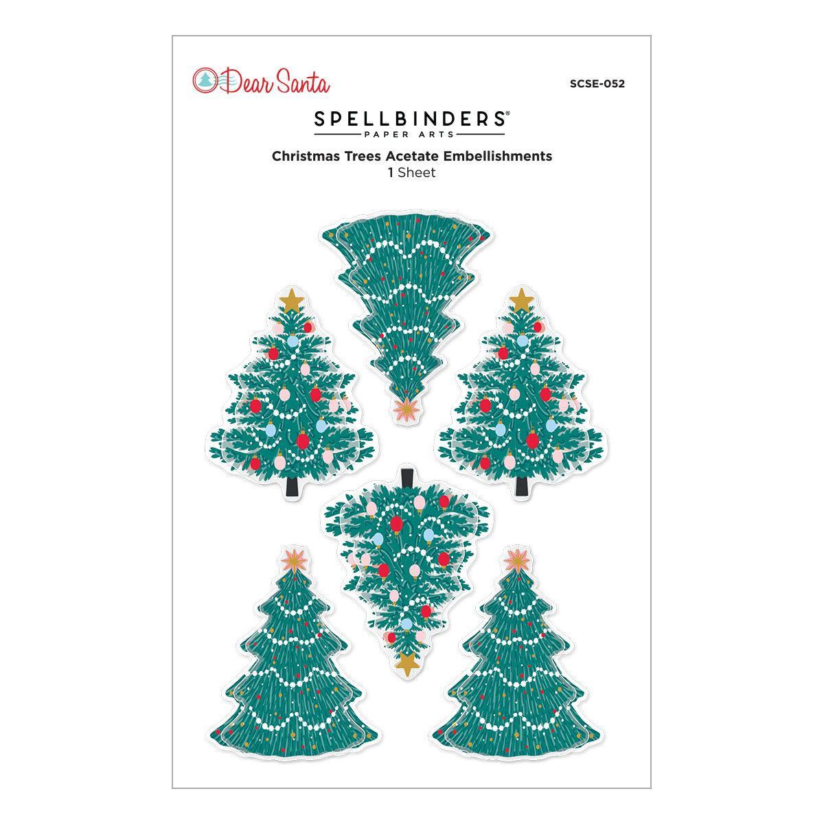 Spellbinders Dimensional Stickers - Christmas Trees