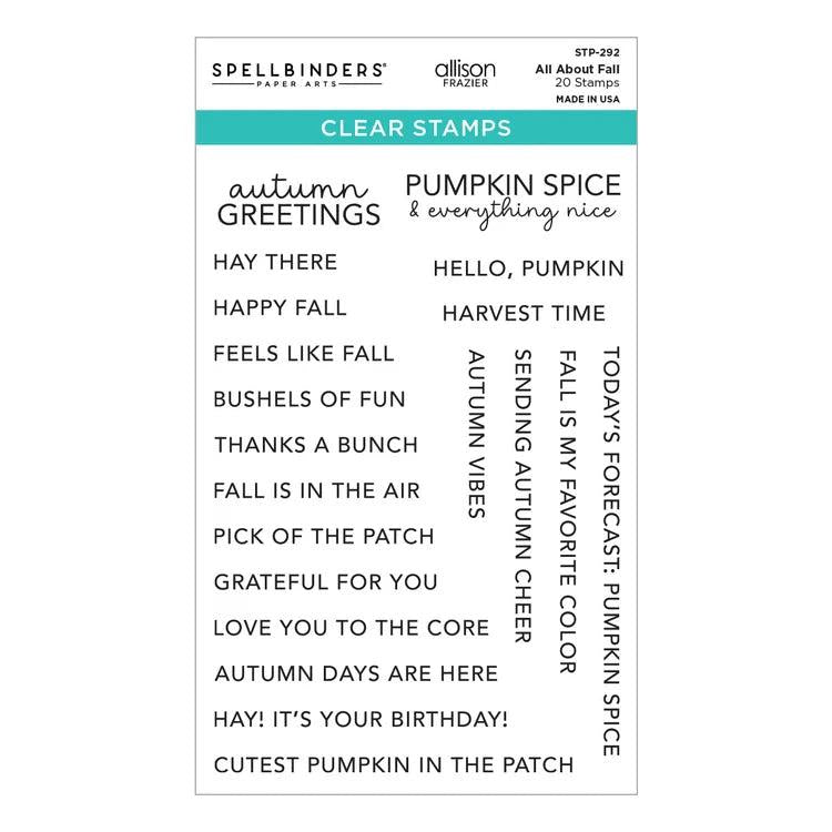 Spellbinders Clear Stamps - All About Fall