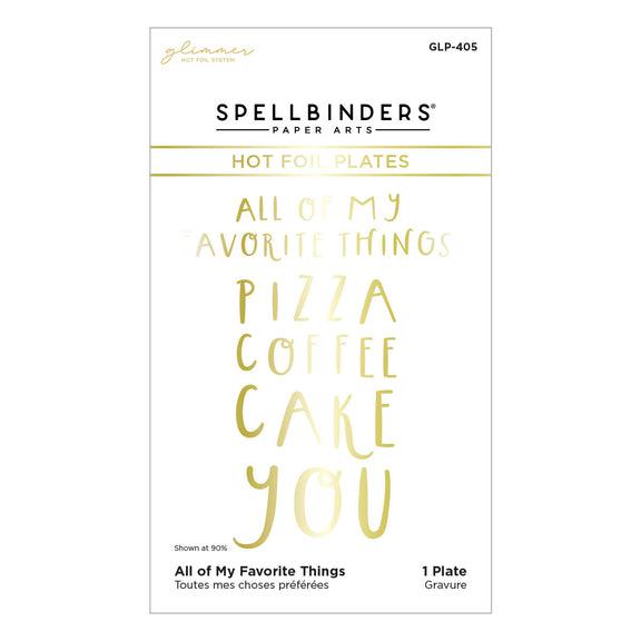 Spellbinders Glimmer Hot Foil Plates - All of My Favorite Things