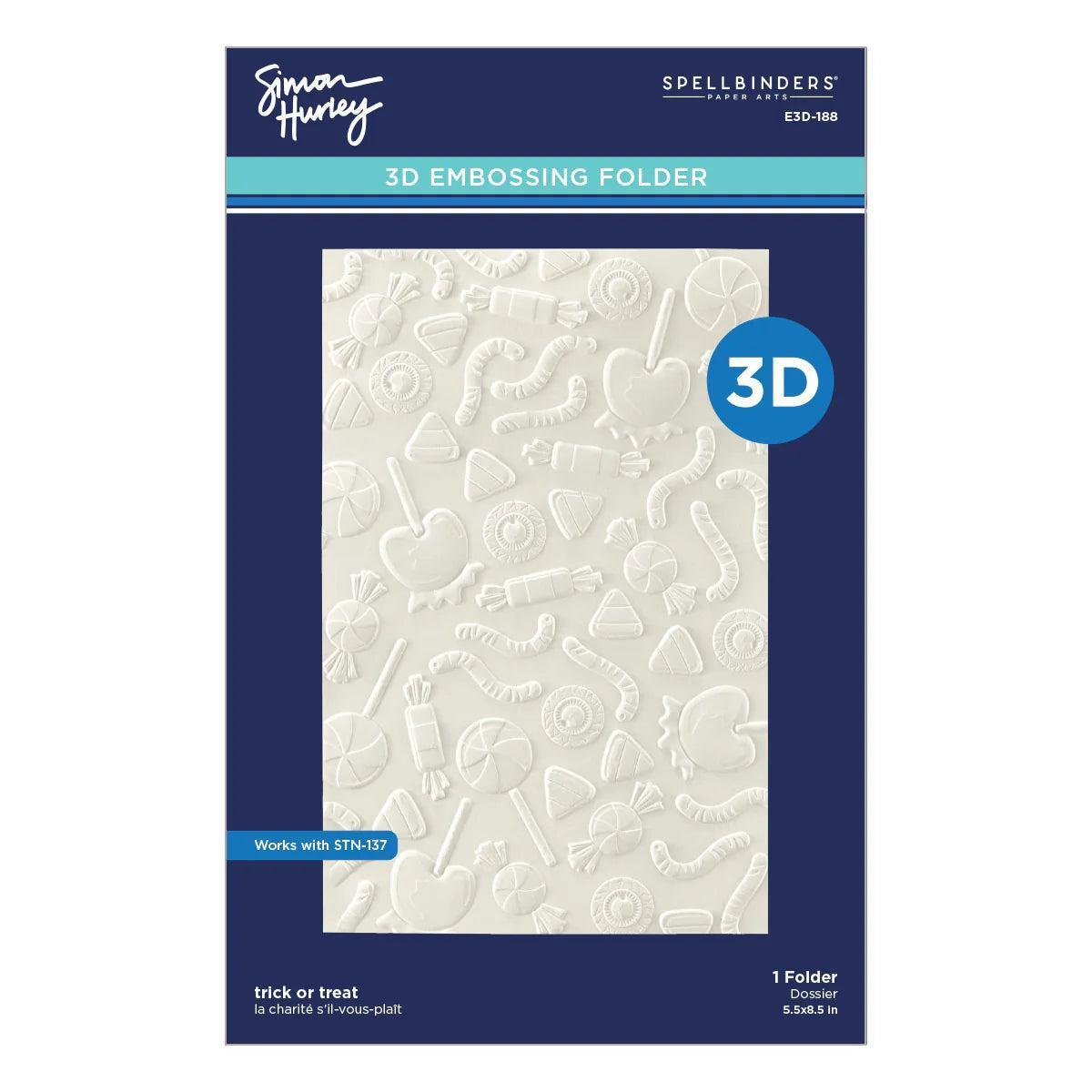 Spellbinders 3D Embossing Folder - Trick or Treat
