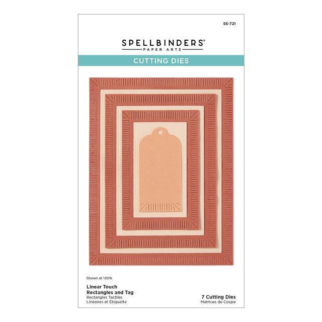 Spellbinders Dies - Linear Touch Rectangles and Tag