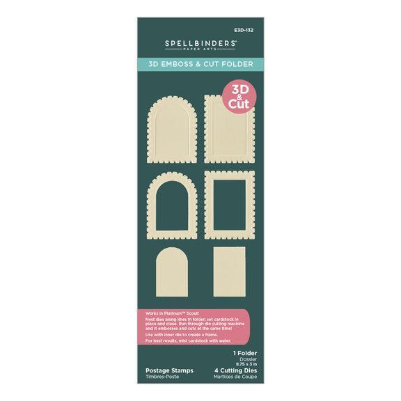 Spellbinders 3D Emboss & Cut Folder - Postage Stamps