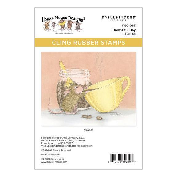 Spellbinders Cling Stamps - Brew-tiful Day