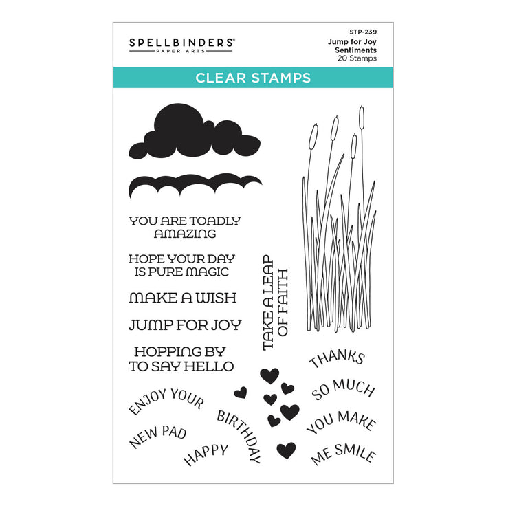 Spellbinders Clear Stamps - Jump for Joy Sentiments