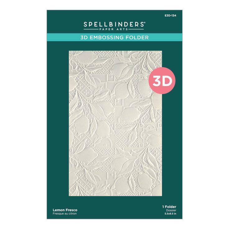 Spellbinders 3D Embossing Folder - Lemon Fresco
