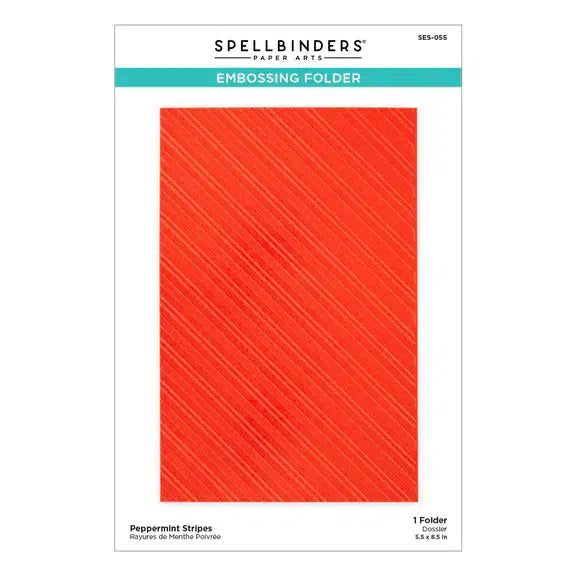 Spellbinders Embossing Folder - Peppermint Stripes