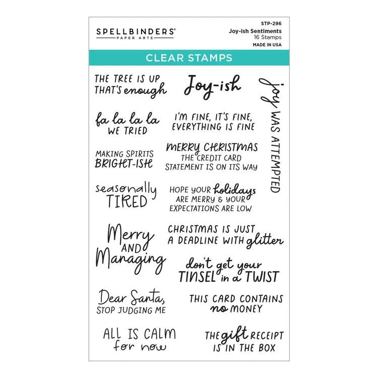 Spellbinders Clear Stamps - Joy-ish Sentiments