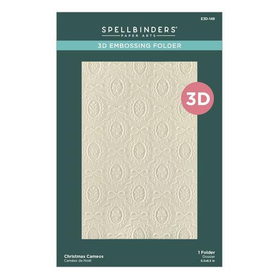Spellbinders 3D Embossing Folder - Christmas Cameos