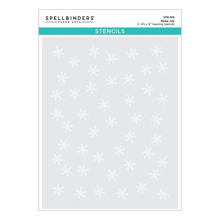 Spellbinders Stencils - Snow Joy