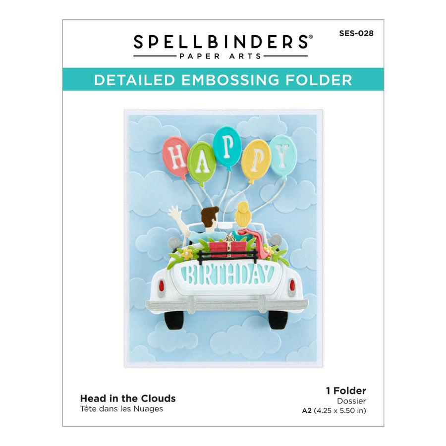 Spellbinders Embossing Folder - Head in the Clouds