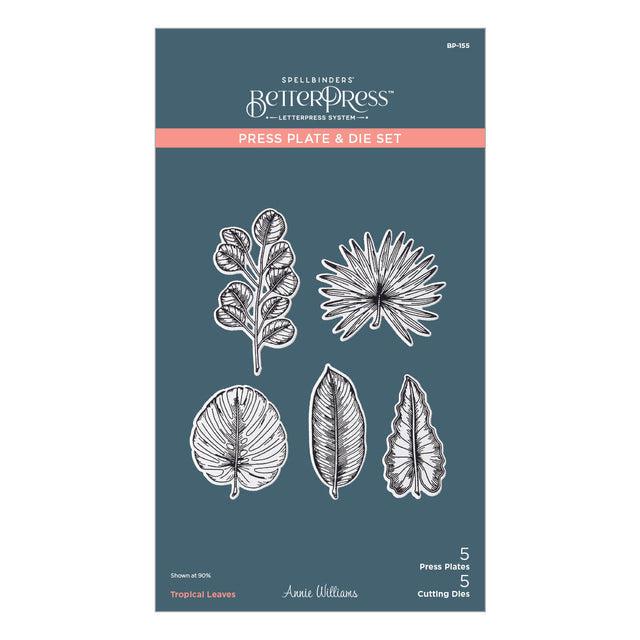 Spellbinders Press Plates & Dies - Tropical Leaves