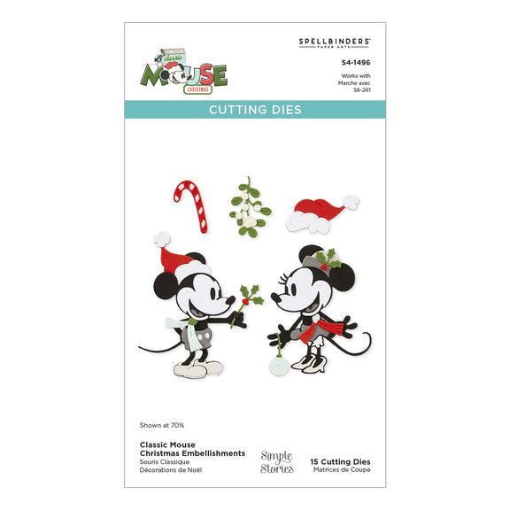 Spellbinders Dies - Classic Mouse Christmas Embellishments