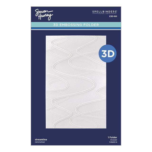 Spellbinders 3D Embossing Folder - Streamline