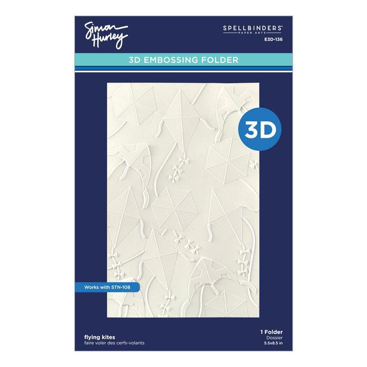 Spellbinders 3D Embossing Folder - Flying Kites