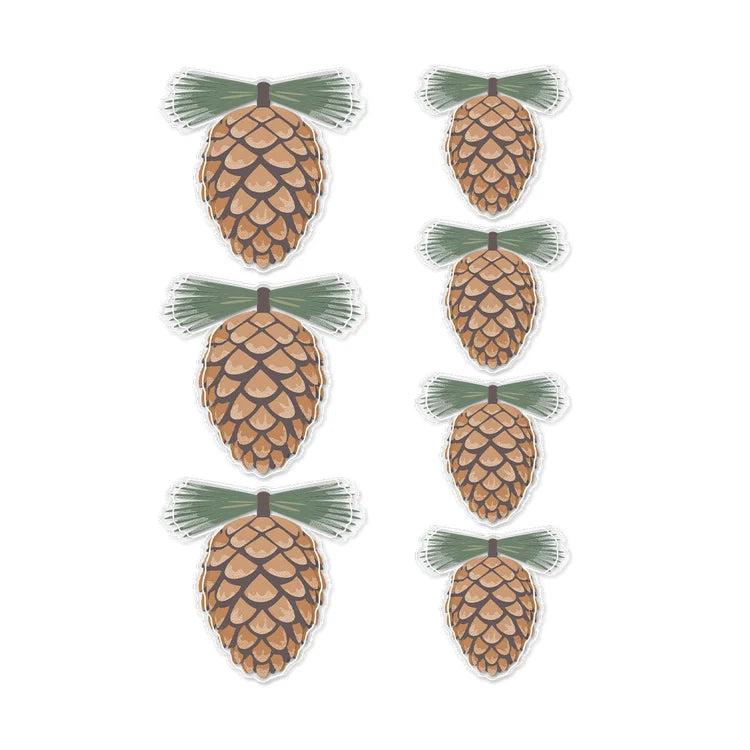 Spellbinders Dimensional Acetate Stickers - Pinecones