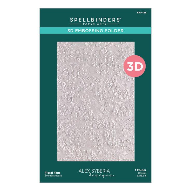 Spellbinders 3D Embossing Folder - Floral Fans