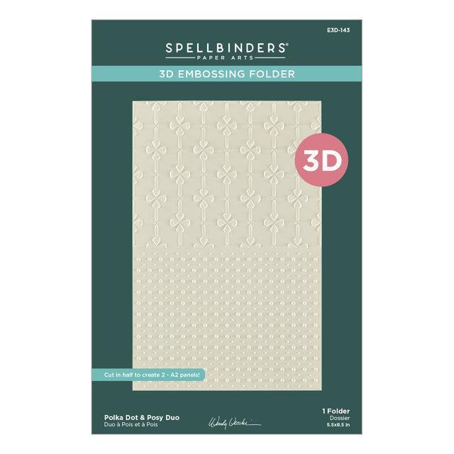 Spellbinders 3D Embossing Folder - Polka Dot & Posy Duo