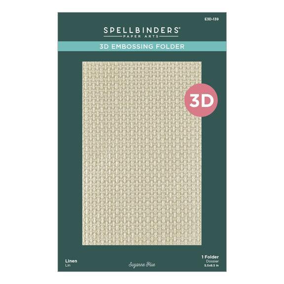 Spellbinders 3D Embossing Folder - Linen