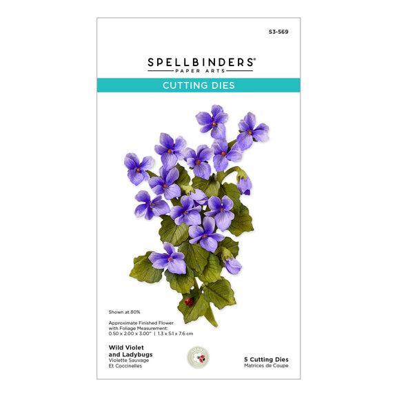 Spellbinders Dies - Wild Violet and Ladybugs