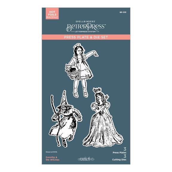 Spellbinders Press Plate & Dies - Dorothy & the Witches