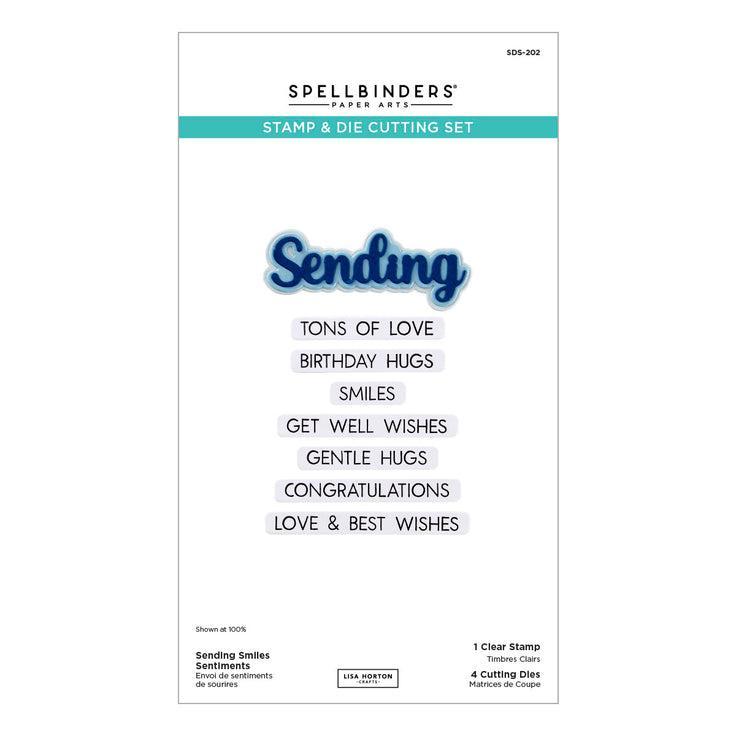 Spellbinders Clear Stamps & Dies - Sending Smiles Sentiments