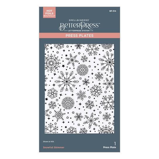 Spellbinders Press Plates - Snowfall Shimmer