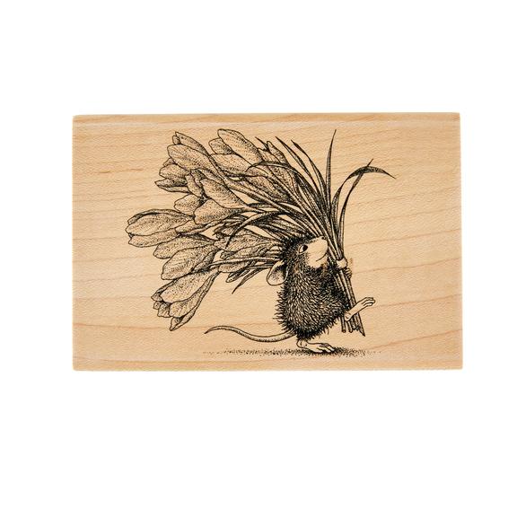 Spellbinders Wood Mount Stamps - House-Mouse Bouquet for You