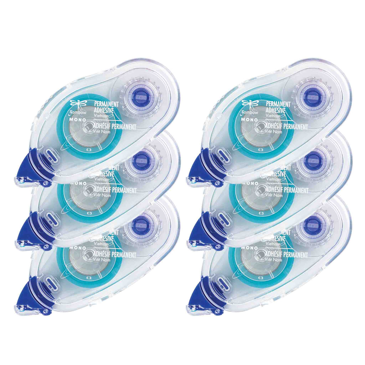 Tombow Mono Adhesive Permanent - Refill, 6 pk