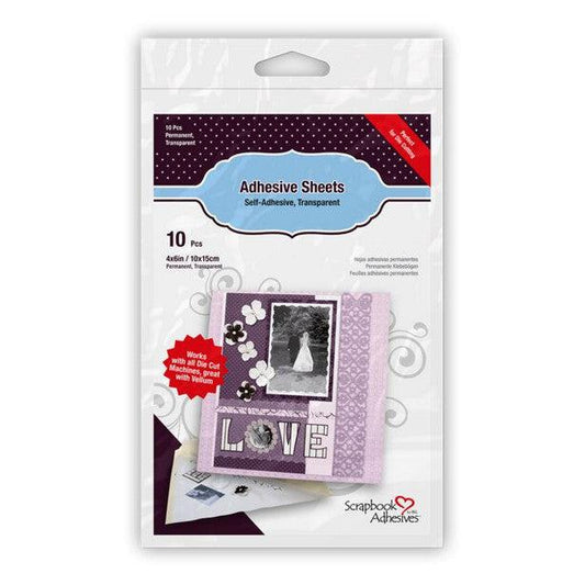 Scrapbook Adhesives Adhesive Sheets 4x6, 10 pk