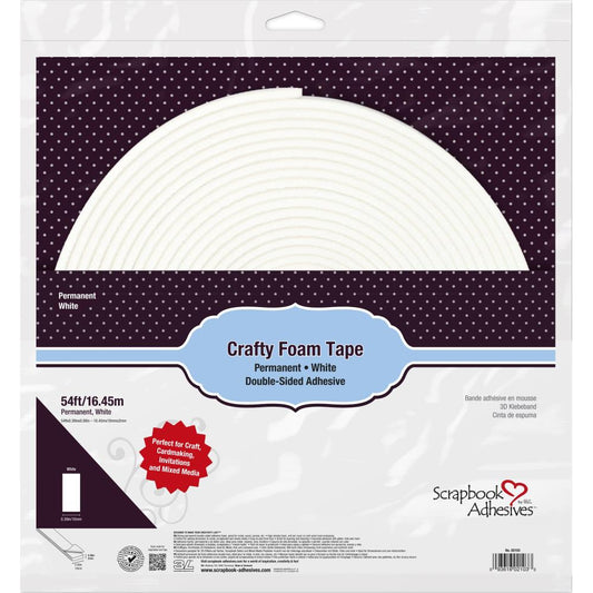 Scrapbook Adhesives Crafty Foam Tape - White 54 ft
