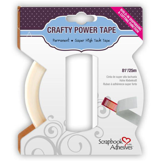 Scrapbook Adhesives Crafty Power Tape - Dispenser, 81'